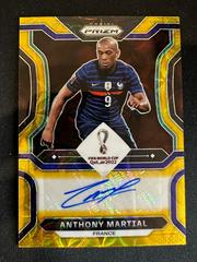 Anthony Martial [Choice Gold] Soccer Cards 2022 Panini Prizm World Cup Signatures Prices
