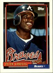 Deion Sanders #645 Baseball Cards 1992 Topps Prices