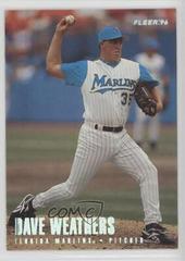 Dave Weathers #u134 Baseball Cards 1996 Fleer Update Prices