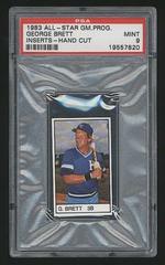 George Brett Baseball Cards 1983 All Star Game Program Inserts Hand Cut Prices