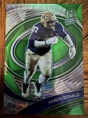 Aaron Donald [Neon Green] #67 Football Cards 2022 Panini Chronicles Draft Picks Spectra Prices