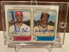 Dave Winfield, Jordan Walker Baseball Cards 2023 Topps Heritage Real One Dual Autographs Prices