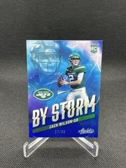 Zach Wilson [Blue] #BST-2 Football Cards 2021 Panini Absolute By Storm Prices