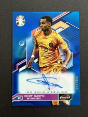 Cody Gakpo [Blue Refractor] #BCA-CG Soccer Cards 2023 Topps Finest Road to UEFA EURO Autograph Prices