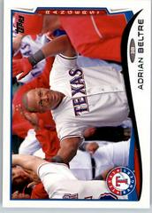 Adrian Beltre [No Sparkle on Teammate's Belt] #161 Baseball Cards 2014 Topps Prices