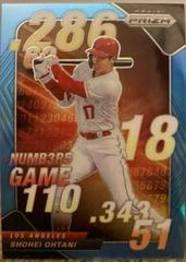 Shohei Ohtani [Carolina Blue] #NG-8 Baseball Cards 2020 Panini Prizm Numbers Game Prices