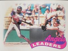Angels Leaders [Mark McLemore] #51 Baseball Cards 1989 Topps Prices