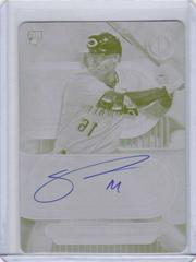 Noelvi Marte [Printing Plate] #TA-NMA Baseball Cards 2024 Topps Tribute Autograph Prices