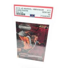 Sabretooth [Molten] #11 Marvel 2015 Upper Deck Vibranium Prices