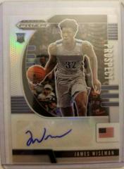 James Wiseman [Silver Prizm] Basketball Cards 2020 Panini Prizm Draft Picks Autographs Prices