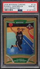 Russell Westbrook [Gold Refractor] #154 Basketball Cards 2008 Bowman Chrome Prices