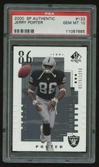 Jerry Porter #133 Football Cards 2000 SP Authentic Prices