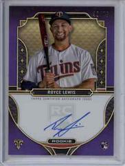 Royce Lewis [Amethyst] #RA-RL Baseball Cards 2022 Topps Triple Threads Rookie Autographs Prices