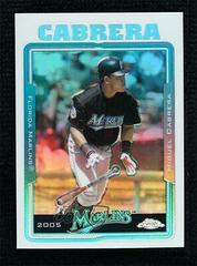 Miguel Cabrera [Refractor] #92 Baseball Cards 2005 Topps Chrome Prices