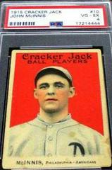 John McInnis #10 Baseball Cards 1915 Cracker Jack Prices