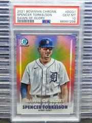 Spencer Torkelson #DOG-1 Baseball Cards 2021 Bowman Chrome Dawn of Glory Prices
