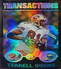 Terrell Owens [Black Refractor] #25 Football Cards 2004 Topps Chrome Prices