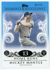 Mickey Mantle [Blue] #5 Baseball Cards 2008 Topps Moments & Milestones Prices