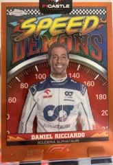 Daniel Ricciardo [Orange Refractor] #SD-DR Racing Cards 2023 Topps Chrome Formula 1 Speed Demons Prices