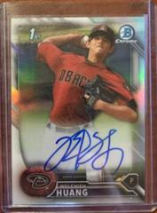 Wei Chieh Huang [Refractor] #CPA-WH Baseball Cards 2016 Bowman Chrome Prospect Autograph Prices