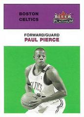 Paul Pierce Basketball Cards 2001 Fleer Platinum Prices