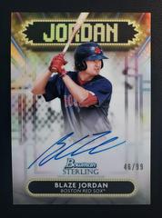 Blaze Jordan #SSA-BJ Baseball Cards 2022 Bowman Sterling Signage Autographs Prices