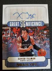 Xavier Tillman [Gold] #GS-XTM Basketball Cards 2022 Panini Hoops Great SIGnificance Autographs Prices