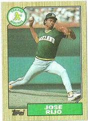 Jose Rijo #34 Baseball Cards 1987 Topps Prices