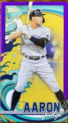 Aaron Judge [Purple] Baseball Cards 2022 Topps Rip Mini Prices