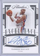 Rasheed Wallace #6 Basketball Cards 2022 Panini Flawless Excellence Signature Prices