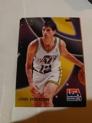 John Stockton #50 Basketball Cards 1995 Skybox USA Basketball Prices
