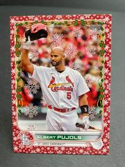 Albert Pujols [Red] #HW123 Baseball Cards 2022 Topps Holiday Prices