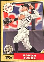 Aaron Judge #87TBU-32 Baseball Cards 2022 Topps Update 1987 Prices