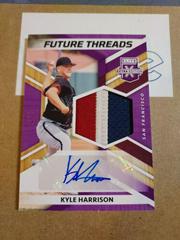 Kyle Harrison [Purple] Baseball Cards 2022 Panini Elite Extra Edition Future Threads Signatures Prices