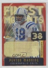 Peyton Manning #FM38 Football Cards 2005 Topps Finest Manning Moments Prices
