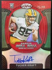 Tucker Kraft [Red] #RRCS-11 Football Cards 2023 Panini Certified Rookie Roll Call Signatures Prices
