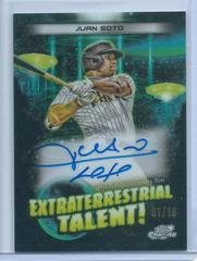 Juan Soto [Black Eclipse] #ETA-JS Baseball Cards 2023 Topps Cosmic Chrome Extraterrestrial Talent Autographs Prices