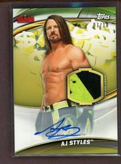 AJ Styles [Gold] #A-AJ Wrestling Cards 2019 Topps WWE Money in the Bank Autographs Prices