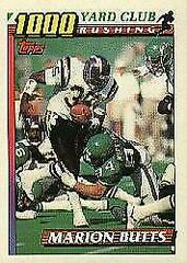 Marion Butts #5 Football Cards 1991 Topps 1000 Yard Club Prices