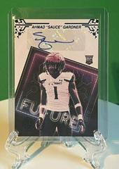 Ahmad 'Sauce' Gardner [Blue] Football Cards 2022 Panini Elements Future Signs Autographs Prices