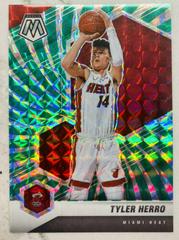 Tyler Herro [Green Swirl] #5 Basketball Cards 2020 Panini Mosaic Prices