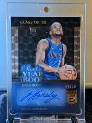 Jaden Hardy [Gold] #RYB-JDH Basketball Cards 2022 Panini Donruss Elite Rookie Yearbook Autographs Prices