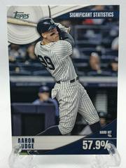 Aaron Judge #SS-15 Baseball Cards 2022 Topps Significant Statistics Prices