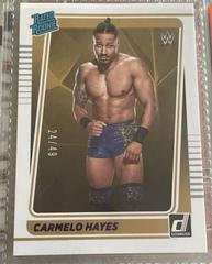 Carmelo Hayes [Purple] Wrestling Cards 2022 Panini Chronicles WWE Prices