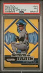 Greg Maddux [Gold] #SN20 Baseball Cards 2023 Panini Prizm Second to None Prices