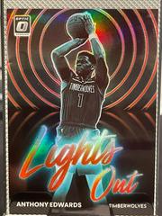 Anthony Edwards [Red] Basketball Cards 2022 Panini Donruss Optic Lights Out Prices