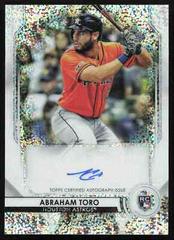 Abraham Toro [Speckle Refractor] #AT Baseball Cards 2020 Bowman Sterling Rookie Autographs Prices
