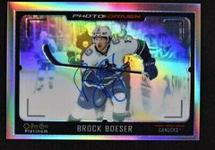 Brock Boeser [Rainbow Autograph] Hockey Cards 2021 O-Pee-Chee Platinum Photo Driven Prices