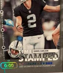 Daniel Carlson Football Cards 2022 Panini Prestige Time Stamped Prices