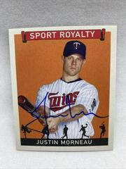 Justin Morneau [Autograph] #SR-JM Baseball Cards 2007 Upper Deck Goudey Sport Royalty Prices